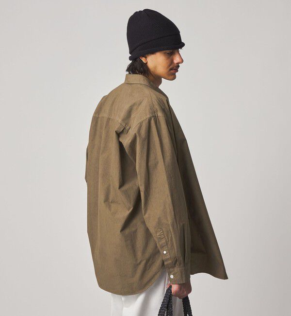 STEVEN ALAN「＜Steven Alan＞ ガーメントダイ ポプリン レギュラーカラー シャツ LOOSE」|シャツ・ブラウス|