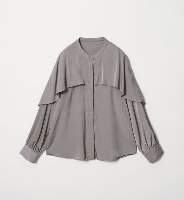 BEAUTY&YOUTH UNITED ARROWS「【WEB限定 Wardrobe DAILY MINIMAL】フリルレイヤーブラウス ウォッシャブル」|シャツ・ブラウス|