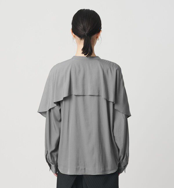 BEAUTY&YOUTH UNITED ARROWS「【WEB限定 Wardrobe DAILY MINIMAL】フリルレイヤーブラウス ウォッシャブル」|シャツ・ブラウス|
