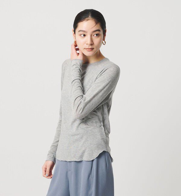 BEAUTY&YOUTH UNITED ARROWS「セルロースブレンド クルーネックカットソー」|Tシャツ・カットソー|MD.GRAY