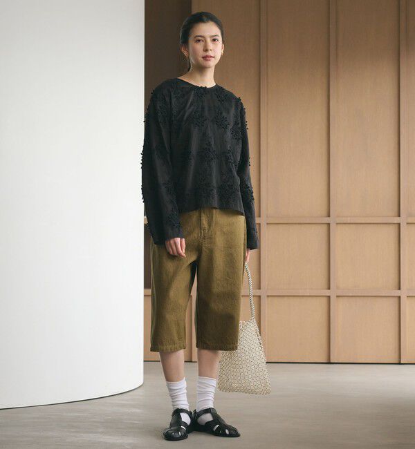 BEAUTY&YOUTH UNITED ARROWS「セルロースナイロン エンブロイダリーシャツ 2WAY」|シャツ・ブラウス|