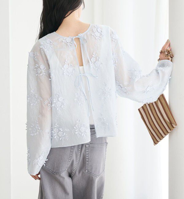 BEAUTY&YOUTH UNITED ARROWS「セルロースナイロン エンブロイダリーシャツ 2WAY」|シャツ・ブラウス|