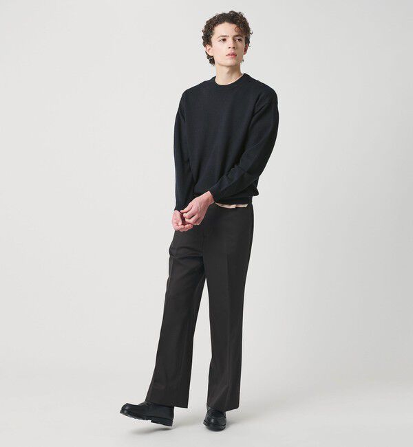 BEAUTY&YOUTH UNITED ARROWS「ハイブリッド リネン クルーネック ニット ウォッシャブル」|ニット・セーター|