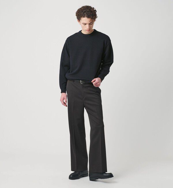 BEAUTY&YOUTH UNITED ARROWS「ハイブリッド リネン クルーネック ニット ウォッシャブル」|ニット・セーター|