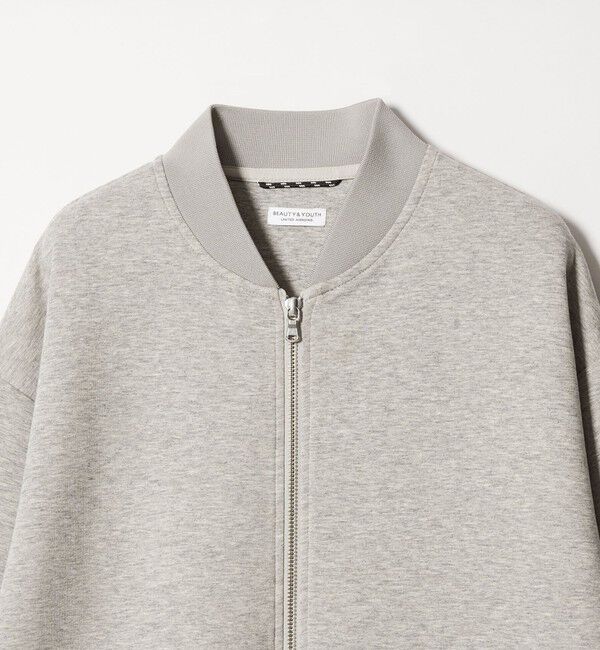 BEAUTY&YOUTH UNITED ARROWS「【WEB限定 WARDROBE SMART】ダブルニット ジップブルゾン/セットアップ対応【抗菌・防臭】」|ブルゾン・スタジャン|