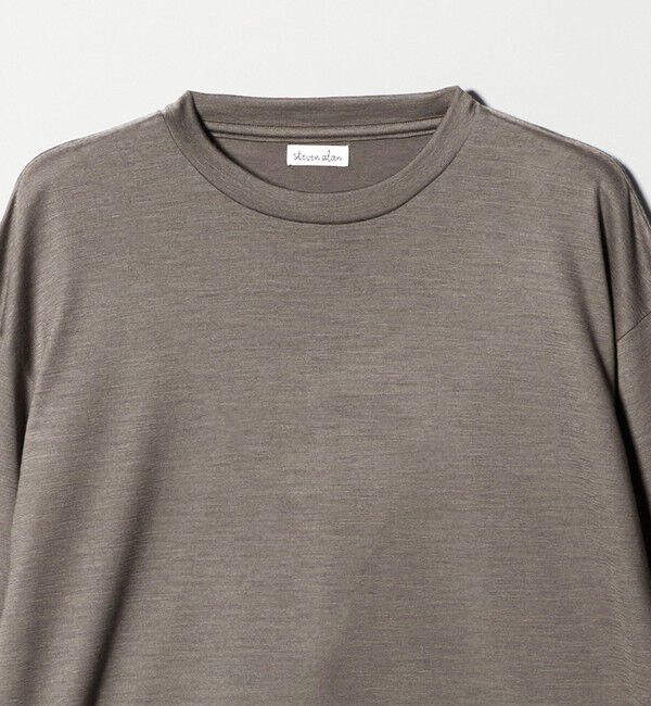 STEVEN ALAN「＜Steven Alan＞ メリノウール クルーネック ロングスリーブ Tシャツ」|Tシャツ・カットソー|