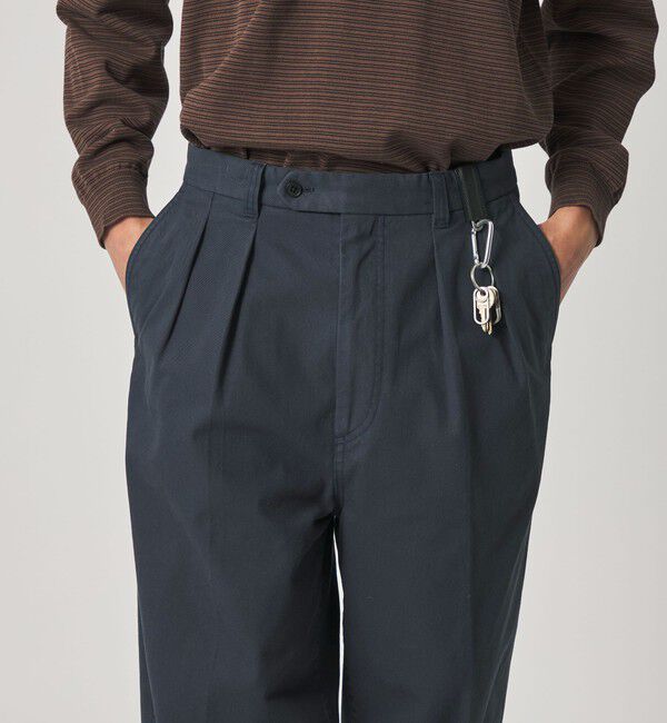 STEVEN ALAN「＜Steven Alan＞ ガーメントダイ ハイツイスト イン ツープリーツ ドレス トラウザーズ」|スラックス|