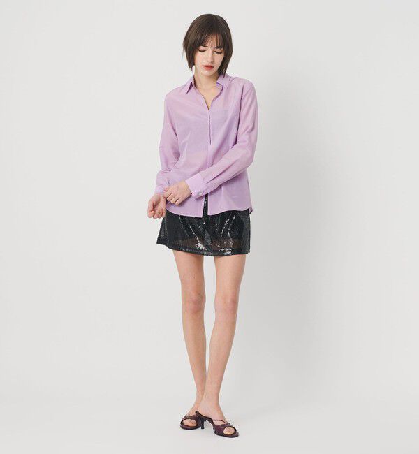 ATTISESSION「＜ATTISESSION＞コットン シルク ホック シャツ」|シャツ・ブラウス|