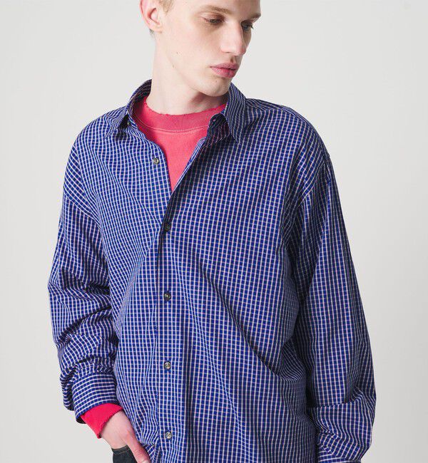 MONKEY TIME「コットン クロップド シャツ」|シャツ・ブラウス|