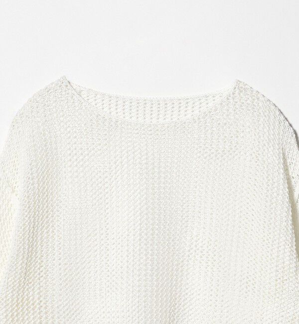 BEAUTY&YOUTH UNITED ARROWS「ペーパーメッシュ ショートワイド ニットプルオーバー ウォッシャブル」|ニット・セーター|