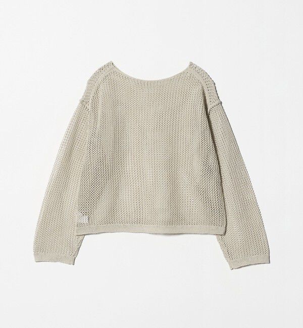 BEAUTY&YOUTH UNITED ARROWS「ペーパーメッシュ ショートワイド ニットプルオーバー ウォッシャブル」|ニット・セーター|