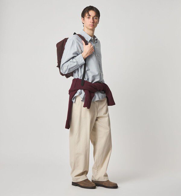 STEVEN ALAN「＜Steven Alan＞ ドレープ オックス チェック レギュラーカラー シャツ LOOSE」|シャツ・ブラウス|