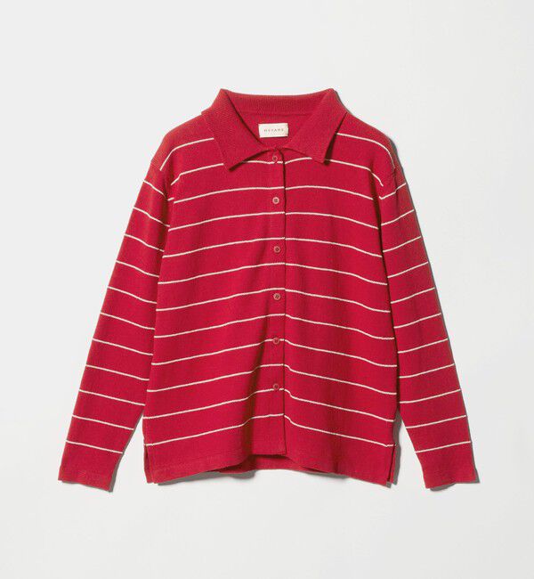 BEAUTY&YOUTH UNITED ARROWS「＜MEYAME＞ボーダー ニット カーディガン」|カーディガン|RED