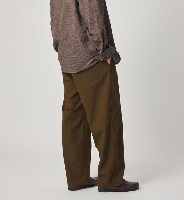 STEVEN ALAN「＜Steven Alan＞ ハイツイスト ツイル アーミー ノープリーツ トラウザーズ」|チノ|