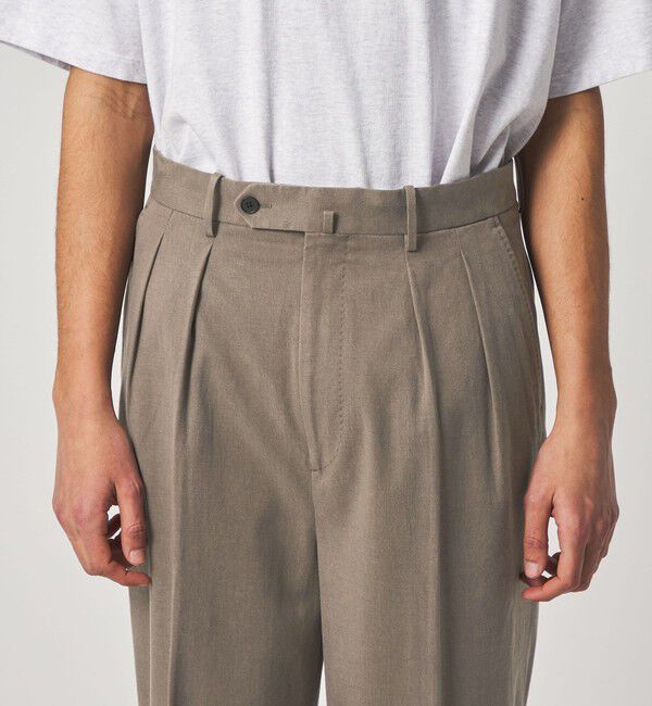 STEVEN ALAN「＜Steven Alan＞ グレース ツイル イン ツープリーツ ドレス トラウザーズII」|チノ|