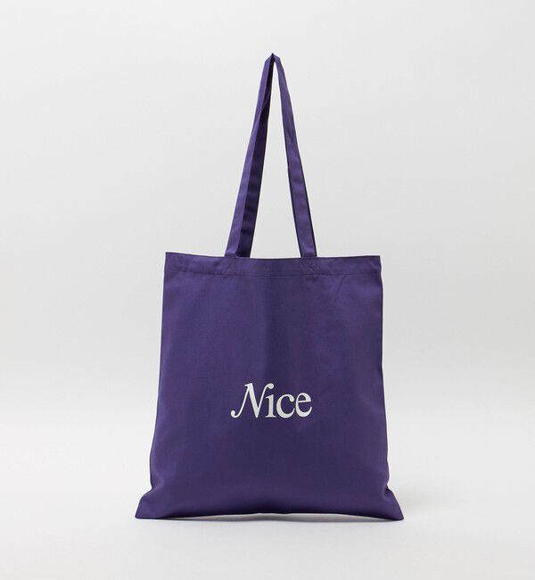 NICE WEATHER「＜NICE WEATHER＞SIGNATURE ロゴ トートバッグ 2」|その他|PURPLE