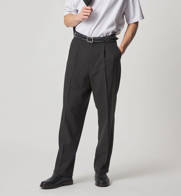 STEVEN ALAN「＜Steven Alan＞ P/LN アウト ワンプリーツ スラックス」|スラックス|