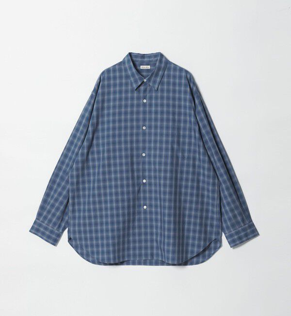 STEVEN ALAN「＜Steven Alan＞ C/L/S オンブレー チェック レギュラーカラー シャツ LOOSE」|シャツ・ブラウス|ROYAL