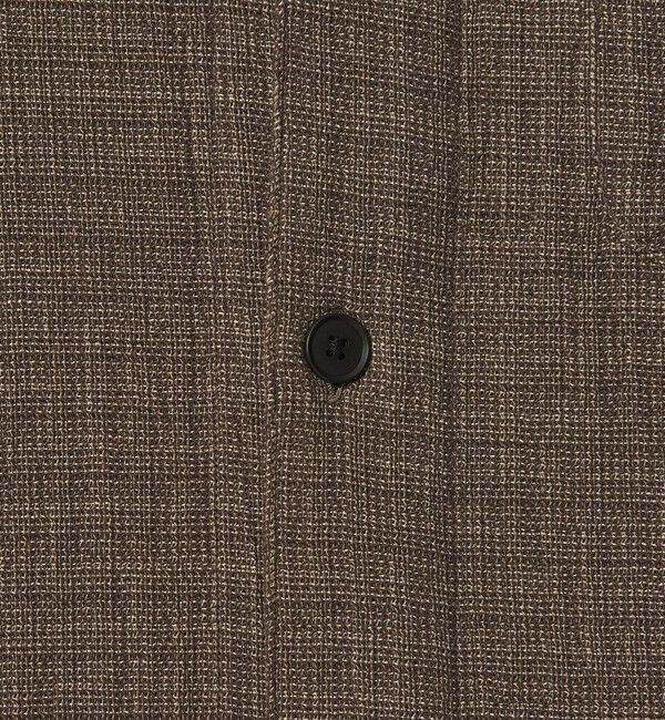 STEVEN ALAN「＜Steven Alan＞ コットンメッシュ チェック オープンカラー オーバー シャツ」|シャツ・ブラウス|