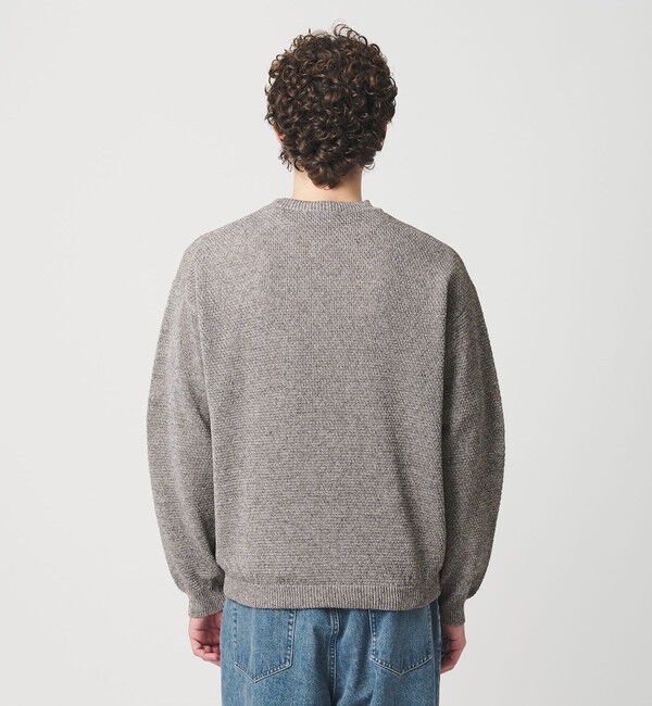 BEAUTY&YOUTH UNITED ARROWS「リネンブレンド メランジ クルーネック ニット ウォッシャブル」|ニット・セーター|