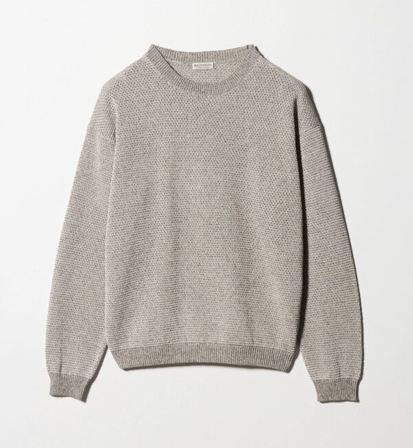 BEAUTY&YOUTH UNITED ARROWS「リネンブレンド メランジ クルーネック ニット ウォッシャブル」|ニット・セーター|