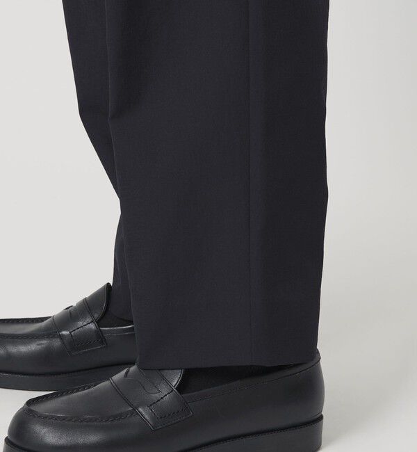 BEAUTY&YOUTH UNITED ARROWS「KOMATSU PACK 1プリーツ イージー ワイド テーパード パンツ NO.9 セットアップ対応 撥水 ウォッシャブル」|チノ|