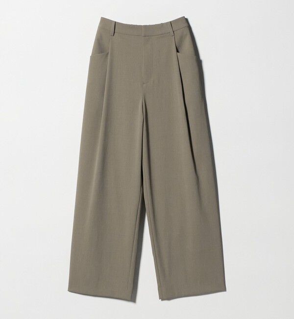 BEAUTY&YOUTH UNITED ARROWS「ポリエステルブレンド バックゴム ワイドパンツ ウォッシャブル」|その他|BEIGE