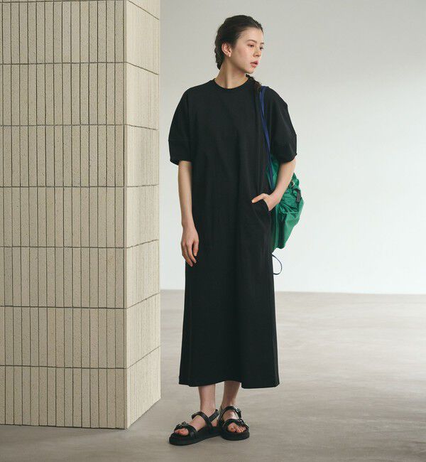 BEAUTY&YOUTH UNITED ARROWS「【WEB限定 Wardrobe DAILY MINIMAL】パフスリーブ カットワンピース UVカット 接触冷感」|ワンピース|