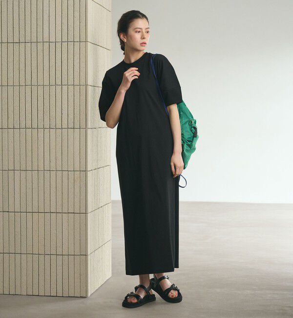 BEAUTY&YOUTH UNITED ARROWS「【WEB限定 Wardrobe DAILY MINIMAL】パフスリーブ カットワンピース UVカット 接触冷感」|ワンピース|