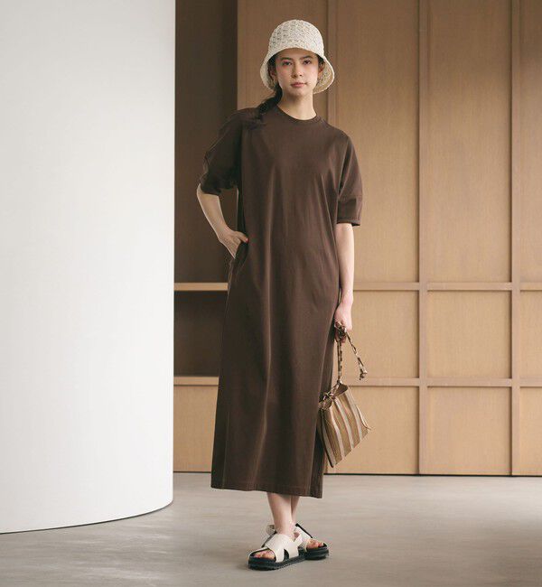 BEAUTY&YOUTH UNITED ARROWS「【WEB限定 Wardrobe DAILY MINIMAL】パフスリーブ カットワンピース UVカット 接触冷感」|ワンピース|
