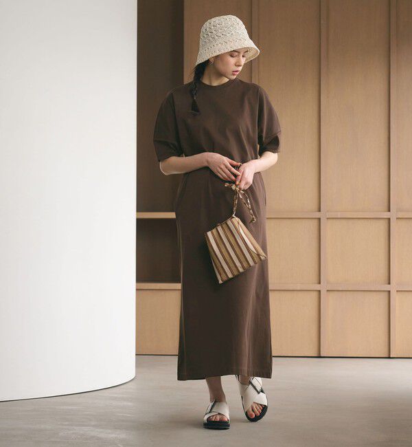 BEAUTY&YOUTH UNITED ARROWS「【WEB限定 Wardrobe DAILY MINIMAL】パフスリーブ カットワンピース UVカット 接触冷感」|ワンピース|