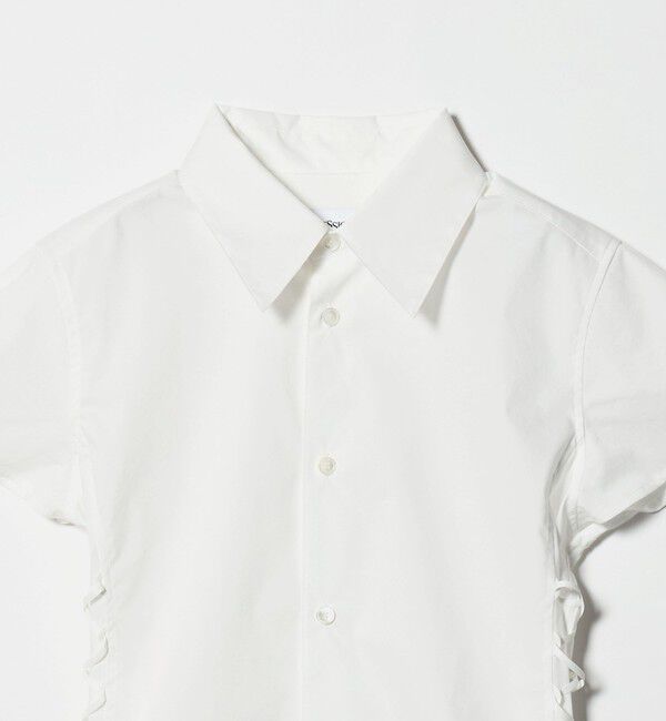 ATTISESSION「＜ATTISESSION＞レースアップ ショートスリーブ シャツ」|シャツ・ブラウス|