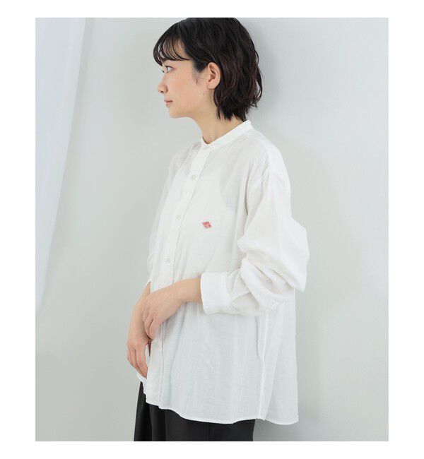 Ray BEAMS 「【別注】DANTON / ノーカラー シャツ」|シャツ・ブラウス|