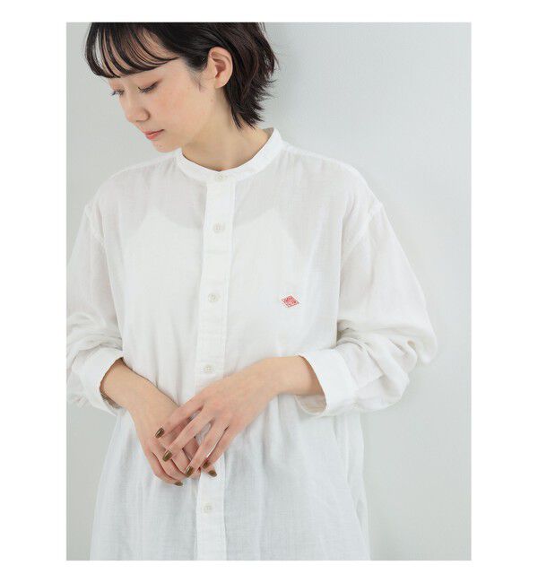 Ray BEAMS 「【別注】DANTON / ノーカラー シャツ」|シャツ・ブラウス|