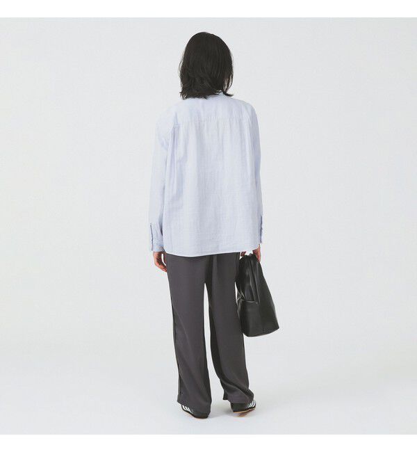 Ray BEAMS 「【別注】DANTON / ノーカラー シャツ」|シャツ・ブラウス|