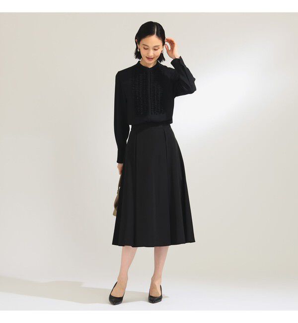 Demi-Luxe BEAMS 「ジョーゼット フリルブラウス＊」|シャツ・ブラウス|