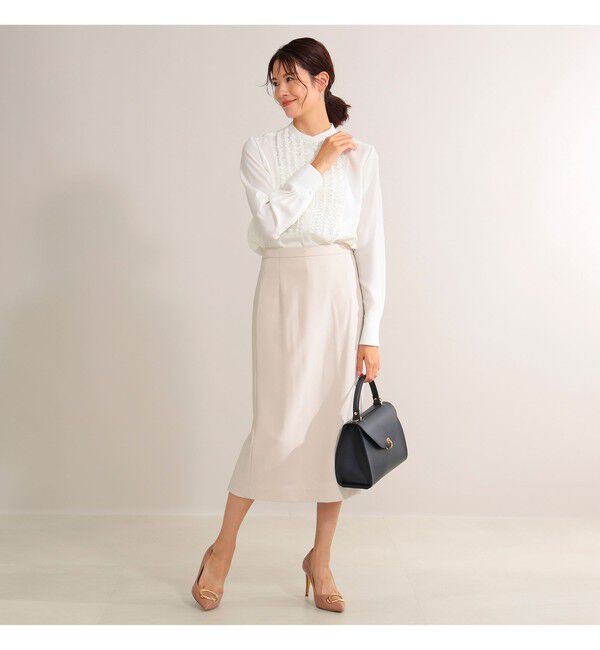 Demi-Luxe BEAMS 「ジョーゼット フリルブラウス＊」|シャツ・ブラウス|