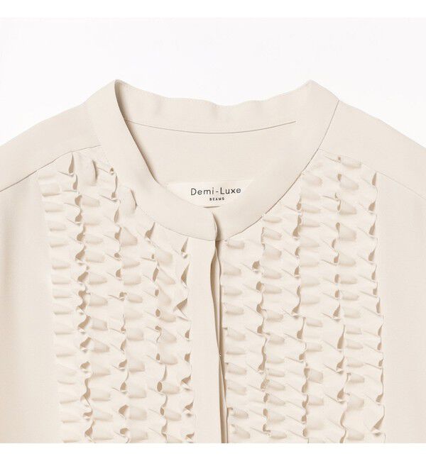 Demi-Luxe BEAMS 「ジョーゼット フリルブラウス＊」|シャツ・ブラウス|