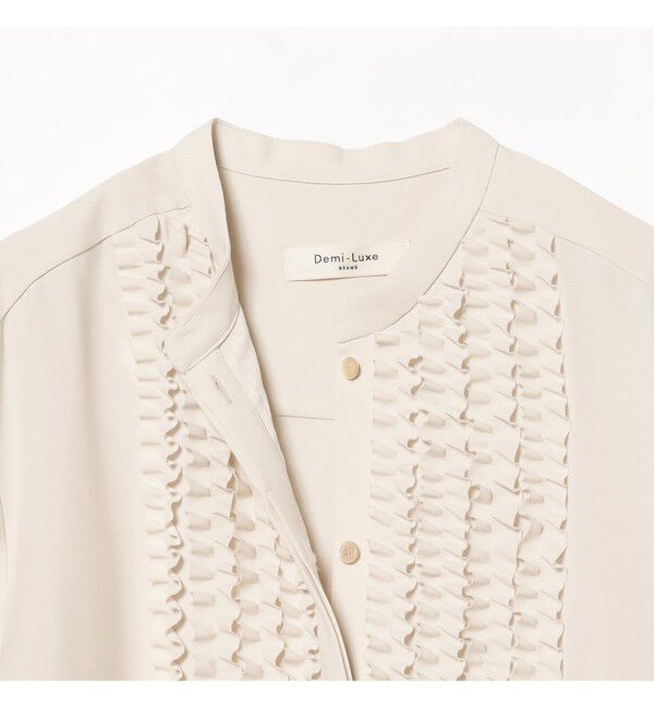 Demi-Luxe BEAMS 「ジョーゼット フリルブラウス＊」|シャツ・ブラウス|