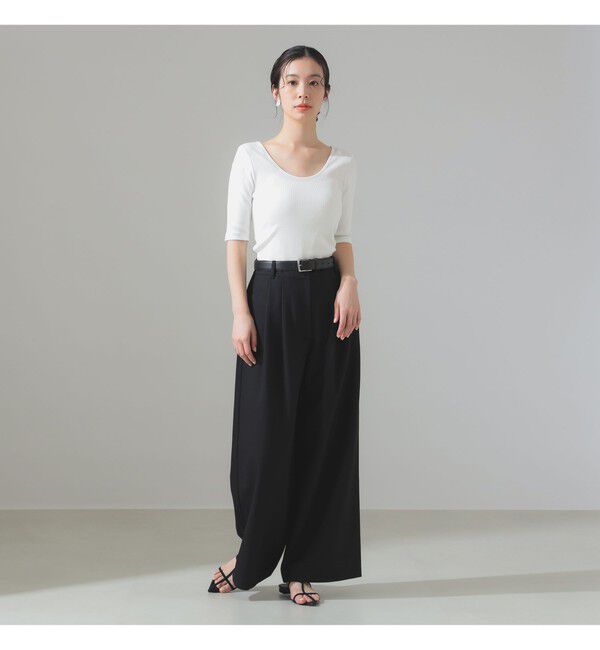 Demi-Luxe BEAMS 「丸胴 テレコ Tシャツ」|Tシャツ・カットソー|