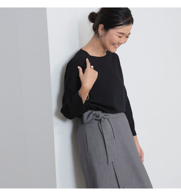 Demi-Luxe BEAMS 「LEE &times; Demi-Luxe BEAMS / ブラウスライクTOP .M」|シャツ・ブラウス|BLACK
