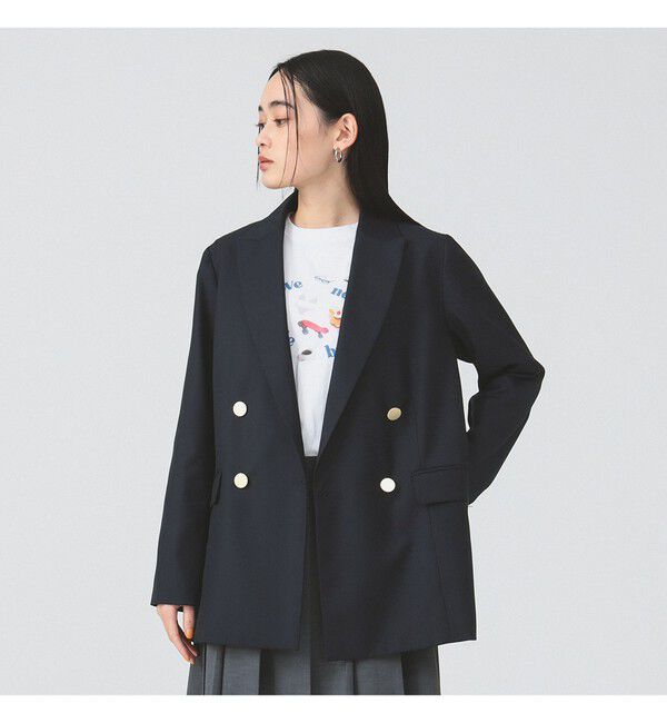 Ray BEAMS 「4ボタン ダブル ブレザー」|テーラードジャケット|