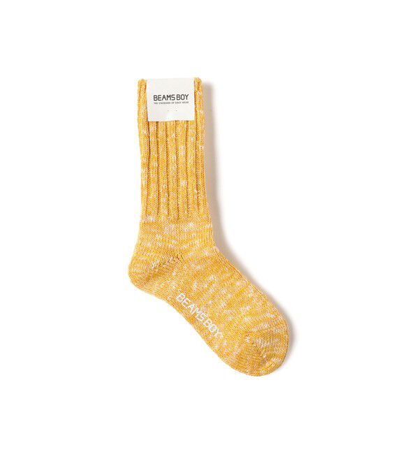 BEAMSBOY「スラブ ミックス ソックス」|ソックス|YELLOW