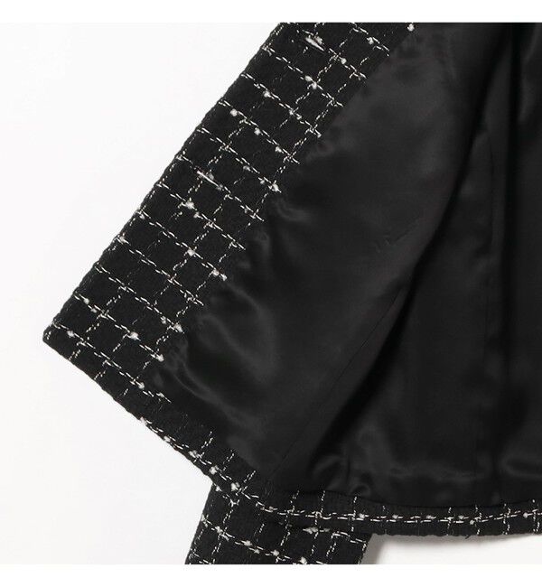 Demi-Luxe BEAMS 「ツイード ノーカラー ジャケット＊」|ダッフルコート|