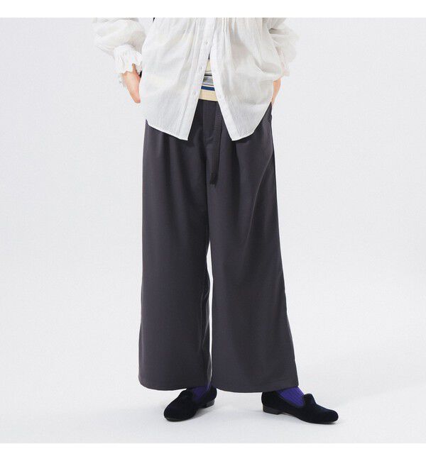 BEAMSBOY「【別注】Gramicci / 2プリーツ ワイド スラックス 25FW」|チノ|