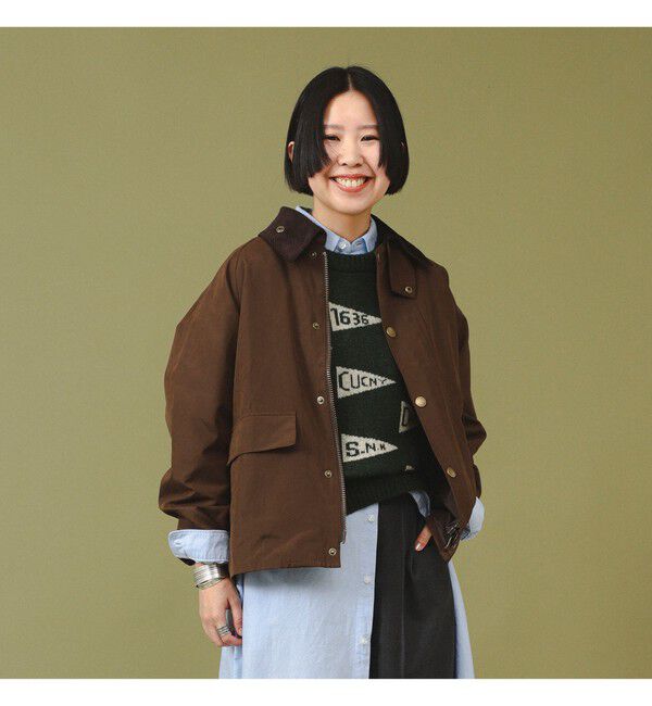 BEAMSBOY「【別注】Barbour / Thornbury Jacket」|ブルゾン・スタジャン|BROWN