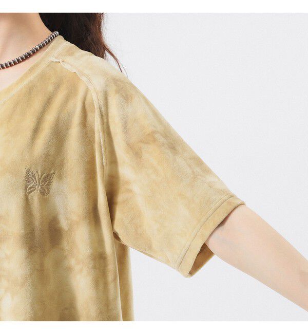 BEAMSBOY「【別注】NEEDLES / ベロア Uネック Tシャツ」|Tシャツ・カットソー|