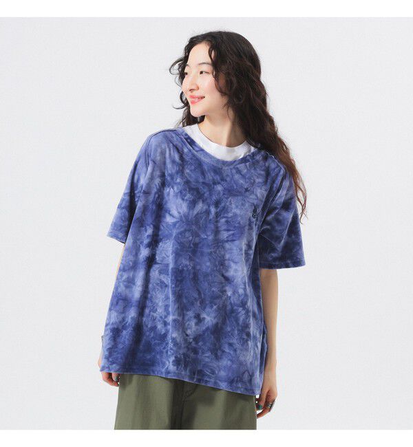 BEAMSBOY「【別注】NEEDLES / ベロア Uネック Tシャツ」|Tシャツ・カットソー|NAVY