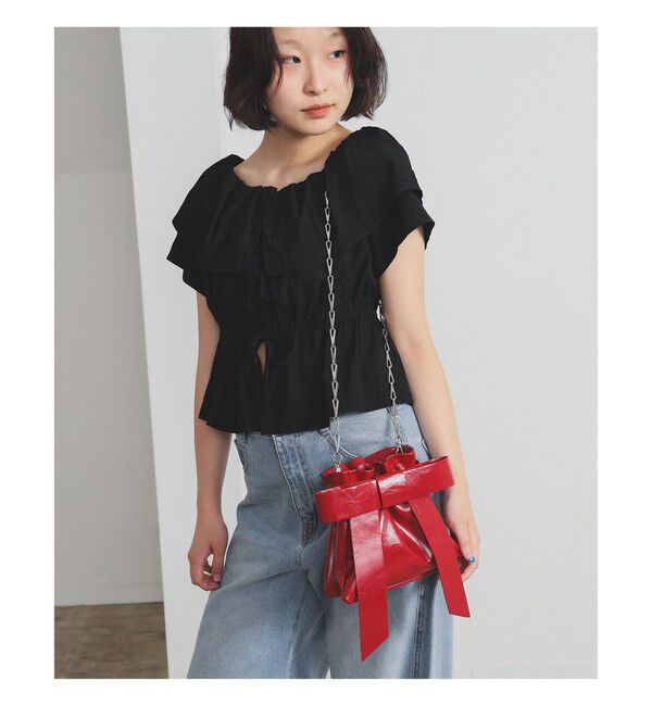 Ray BEAMS 「リボン チェーン バッグ」|ショルダー・メッセンジャー|