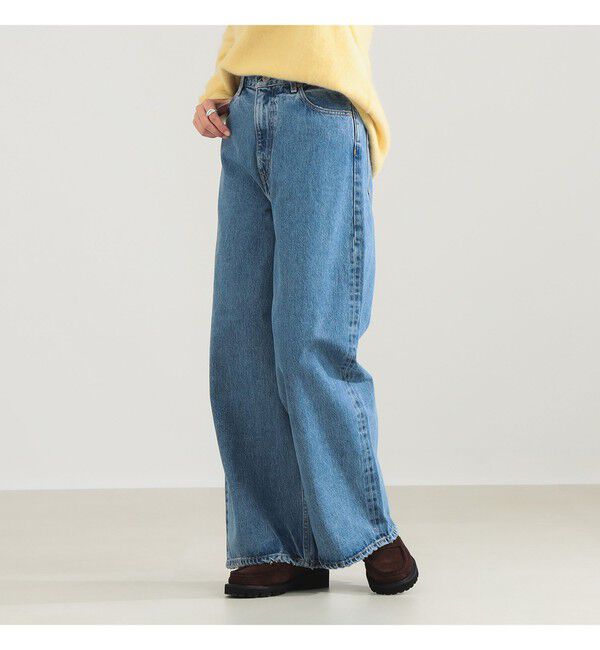 Demi-Luxe BEAMS 「YLEVE / ハイウエスト ワイド デニムパンツ」|デニム|